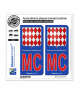 MC Rouge Monaco - Blason | Autocollant plaque immatriculation