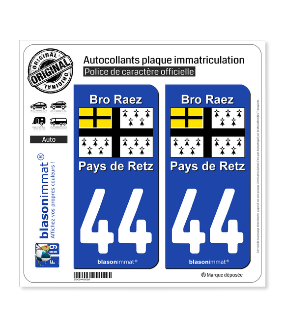 4-STICKERS-AUTOCOLLANT-PLAQUE-IMMATRICULATION-DEPARTEMENT F 11 BLEU  OCCITANIE