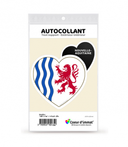 Autocollant plaque immatriculation blason département 64 Laruns logo ville  sticker