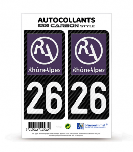 Autocollant Stickers plaque immatriculation voiture auto département 87  Haute-Vienne Logo Région Nouvelle Aquitaine Lion Noir