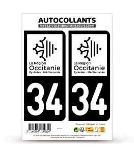 84 Vaucluse Région SUD logo noir sticker autocollant plaque