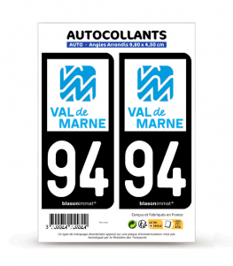 94 Val-de-Marne - Département | Autocollant plaque immatriculation