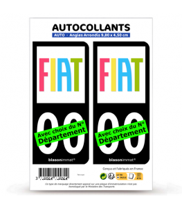 Fiat - 2020 | Autocollant plaque immatriculation