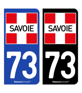 73 Savoie - Département | Autocollant et plaque immatriculation