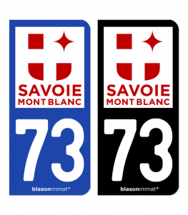 73 Savoie - Tourisme | Autocollant plaque immatriculation