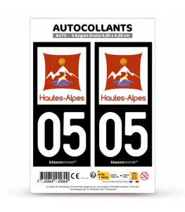 05 Hautes-Alpes - Département | Autocollant plaque immatriculation