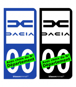 Dacia - 2021 | Autocollant plaque immatriculation